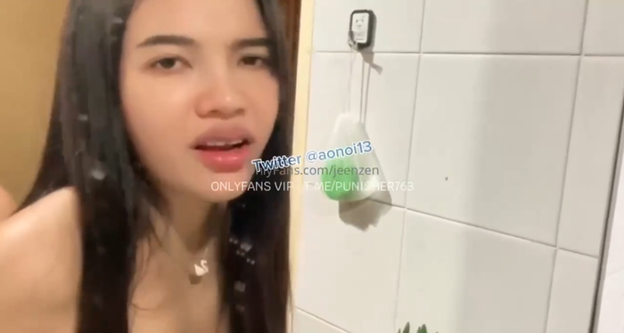 jeenzen คลิปหลุดไทย น้องส้มสาวอวบตัวตึงตัวแม่สายกินน้ำควย วันนี้พี่เทพซอยท่าหมาในห้องน้ำ ก่อนแตกคาปากตามคำขอบี๋